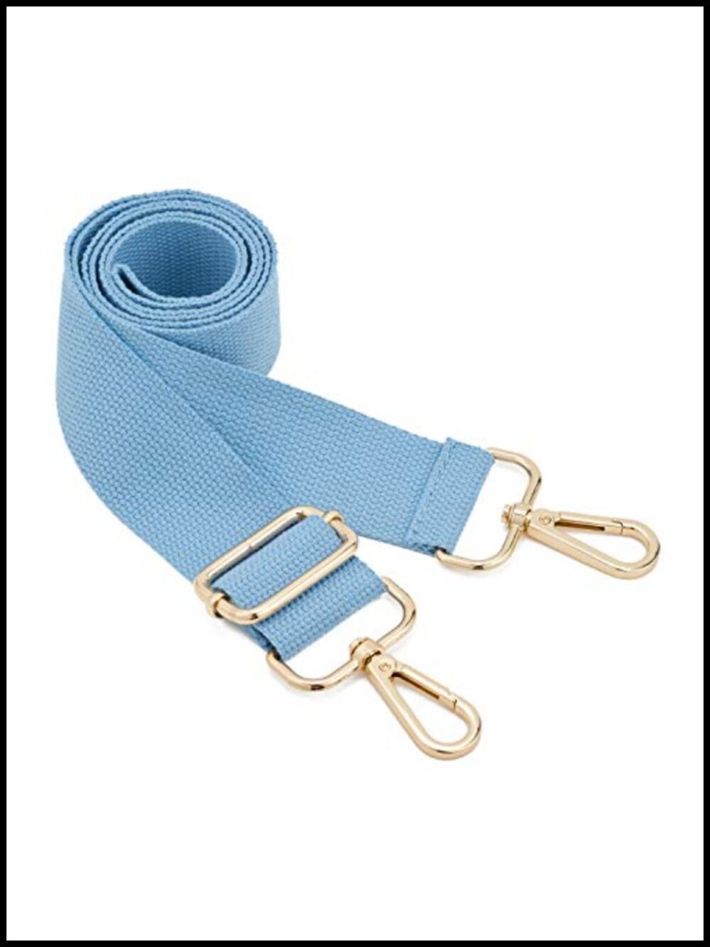 Adjustable Canvas Purse Strap Replacement Crossbody Handbag Belt Light Gold